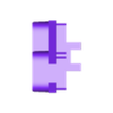 distant_signal_lightpanel_add.stl Exit signal with distant signal DB Ausfahrsignal mit Vorsignal