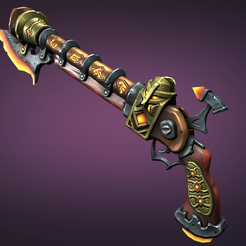 tbrender_Viewport_031.png STL file Dwarf musket・3D printer design to download