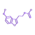 Melatonin_Model.stl Melatonin Molecule