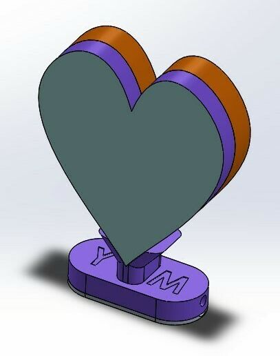 Animated Heart - 3D model önizlemesi