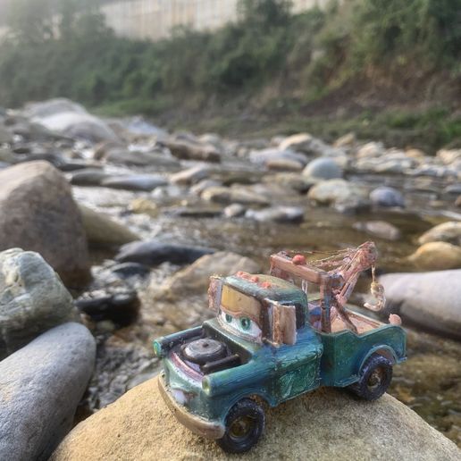 Mater.jpg Tow Mater CARS STL 3D print model