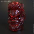 SB_vol1_lowpoly_k3.jpg lowpoly Skull bearded vol1 flower pot