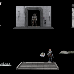 IMG_0248.png Archivo 3D Star Wars The Mandalorian Diorama Bundle para figuras de 3,75" y 6・Plan de impresión en 3D para descargar