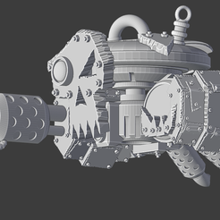 Burner-Drone-1.png 3D file BURNY FLAMER DRONE T'ORKS・3D printing model to download