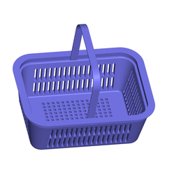 1.png STL file shopping basket - fruit basket - Basket - Plastic Fruit Box - Basket - Plastic Box・3D printable design to download, shelfa