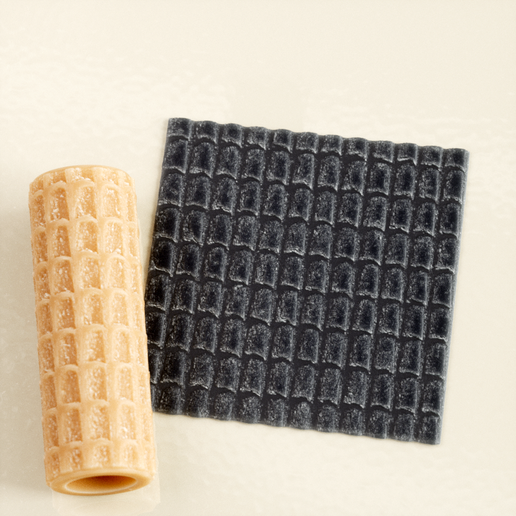 Terracotta Clay Roof Tiles Texture Roller STL File – Seamless Texture Roller for Clay, Pottery, Fondant and Crafts - 3D model önizlemesi