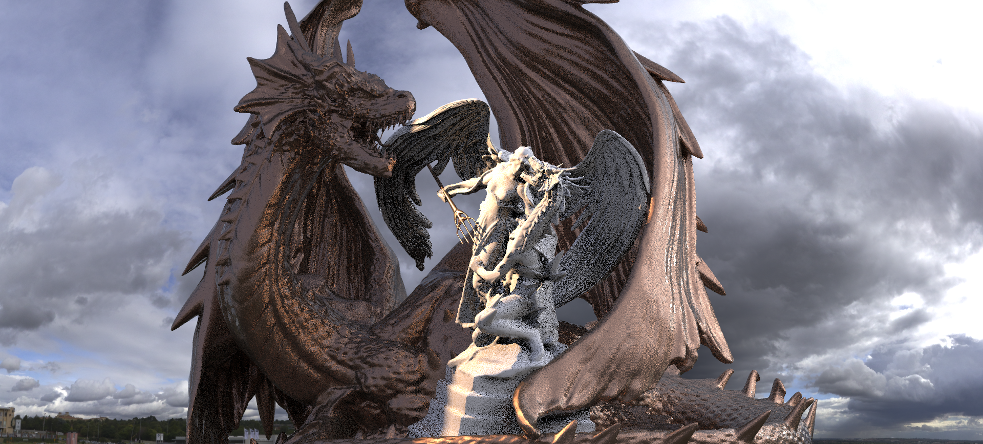 angel-fallen.1483.png Archivo OBJ Escultura de dragón con estatua de ángel 3・Objeto de impresión 3D para descargar, aramar