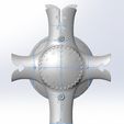 shieldsplit.jpg Mashu Kyrielight Shield 3D Printable Assembly
