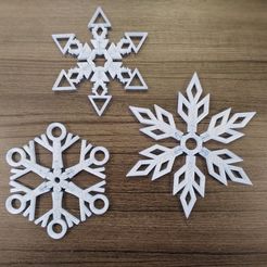 20191113_135104.jpg Бесплатный STL файл Build your own Snowflake!・Шаблон для загрузки и 3D-печати