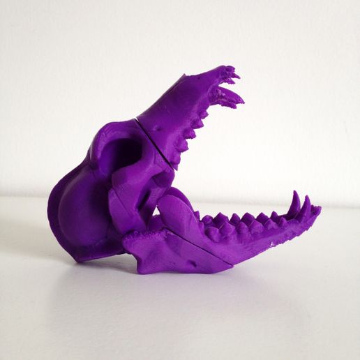 BONEHEADS: Wolf Skull & Jaw Bone - PROMO - 3DKITBASH.COM 3D model