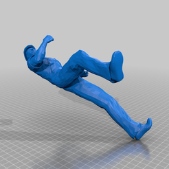 peleando.png Download free STL file Man kick • 3D printable model, Playosaurio