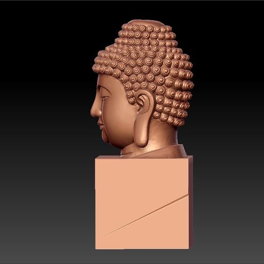 BuddhaHeadSculpture3.jpg Download free STL file buddha • 3D print design, stlfilesfree