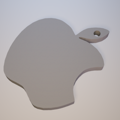 apple_logo.PNG Télécharger fichier STL gratuit Logo Apple - Porte-clés • Modèle imprimable en 3D, malix3design