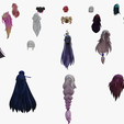 13.png 20 STYLIZED FEMALE HAIR MODELS PACK 5