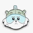 snowball1.png Archivo STL RICK ANDO MORTY KEYCHAIN・Plan imprimible en 3D para descargar