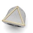 1.jpg Triangular Pyramid Shape Champions Diamond Ring 02