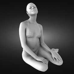 Girl-enjoying-the-sun-render.png Файл STL Girl enjoying the sun・Шаблон для 3D-печати для загрузки