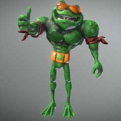 rana.jpg Battletoads 3D Frog