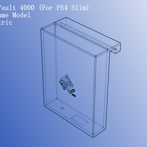 Drive-Vault-4000-Wireframe-NE-ISO.png Drive Vault 4000 (For PS4 Slim)