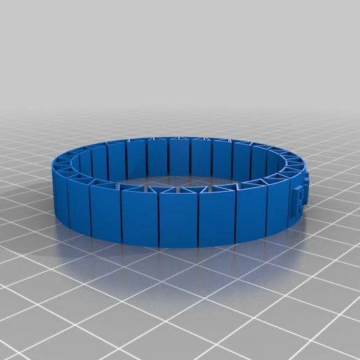 flexible name bracelet ROB STACE 3D model