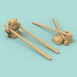 sgwv.jpg Бесплатный STL файл Panda chopsticks rests / holder・Дизайн для загрузки и 3D-печати, Atomicosstudio