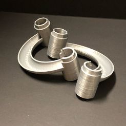 180º_100_mm_curves.jpeg Free STL file Marble Run Compatible 180º 100mm Curves・3D print design to download