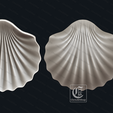 4.png Seashell Tray - 3D STL Model for CNC Routers
