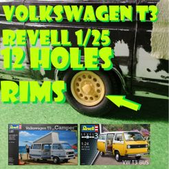 1.jpg 12 HOLES RIMS FOR VW T3 REVELL 1/25