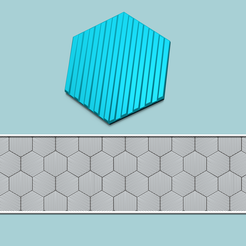 a10-00.png Fichier STL Panneau mural hexagonal A10 - Décoration intérieure・Idée pour impression 3D à télécharger
