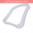 Bread_Slice~5in-cookiecutter-only2.png Bread Slice Cookie Cutter 5in / 12.7cm