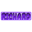 Richard_Organic.STL Richard 3D Nametag - 5 Fonts