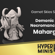 Demonic-Necromancer-Maharg.png Descargar archivo STL Chibi Nigromante Demoníaco Maharg • Objeto para impresora 3D, HyperMiniatures