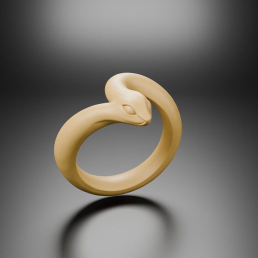Anillo Serpiente – Anillo Escultórico Ajustable | STL