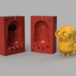 Minion-Mold-v1.png Free STL file Minion candle mold・3D printable model to download