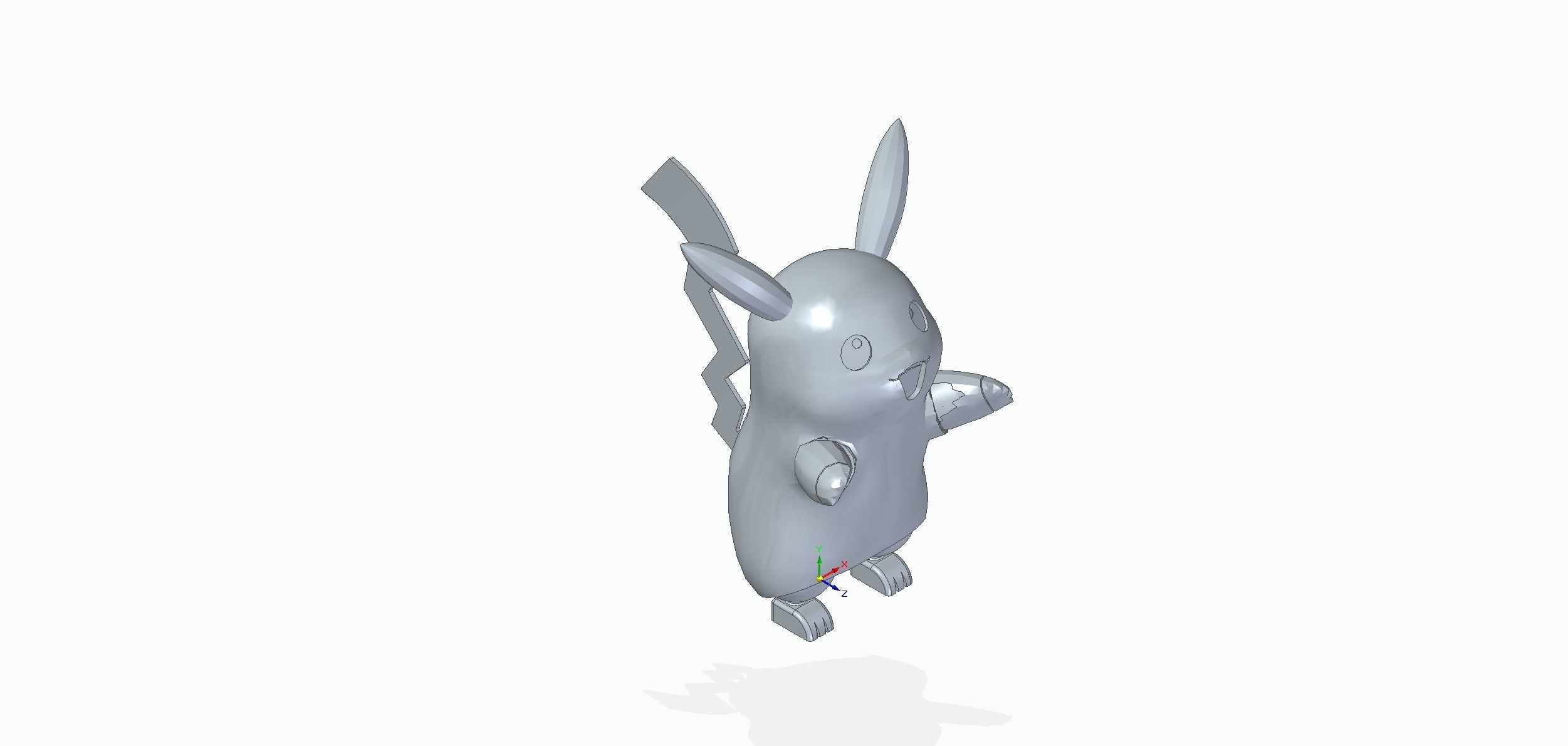 Descargar archivo STL Pikachu Pokemon • Objeto imprimible en 3D ・ Cults