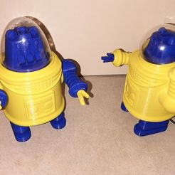 intro-min.jpg Free STL file Single Motor Steerable Pin Walker Toy Robot・3D printing model to download