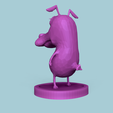 render 03.png Courage - The Cowardly Dog - Low Poly Printable Miniature