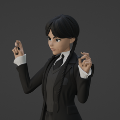 half-profile-textured.png Wednesday Addams