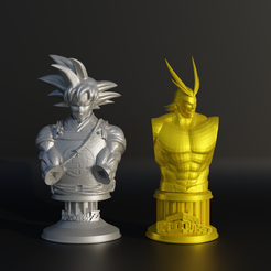 5.png Archivo STL Juego de ajedrez de personajes de anime - Modelo de impresión 3D de 12 personajes populares・Plan de impresora 3D para descargar