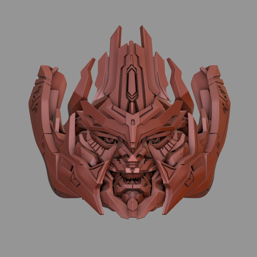 🪖 TF ROTF Tank Megatron Upgrade Head Sculpture STL・ 3D File for 3D ...