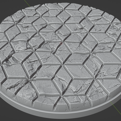 1.png STL file 4x 100mm base with broken tiles (+toppers)・3D printing model to download