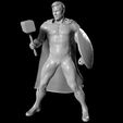 1_00000.jpg Superman Holding Mjolnir Statuette