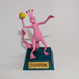 seamonkey-waterpolo-trophy-3d-print-hand-painted-front-view.png Sea Monkey Water Polo Trophy