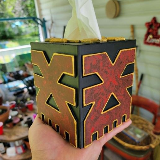 Chaos (1) Tissue Box Cover 3D model