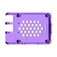 Top_Hex_MM2_Color1_Cam_Disp.stl Fichier STL gratuit Malolo's screw-less / snap fit Raspberry Pi 3 Model B+ Case & Stands・Plan pour imprimante 3D à télécharger, Malolo