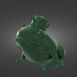 лягушка-render.png figurine frog