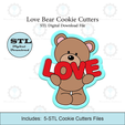 Etsy-Listing-Template-STL.png Love Bear Cookie Cutters | STL Files