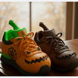 pumpkin-shoe.png Pumpkin Halloween Sneakers – 3D Printable Jack O’Lantern Shoes STL