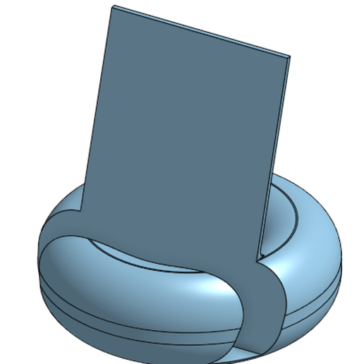 Donut Shaped Phone Stand 3D model