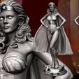 113022-B3DSERK-Lynda-Carter-Wonder-Woman-Sculpture-02.jpg B3DSERK November term 2022: Wonder Woman - Lynda Carter Sculpture 1/6 ready for printing